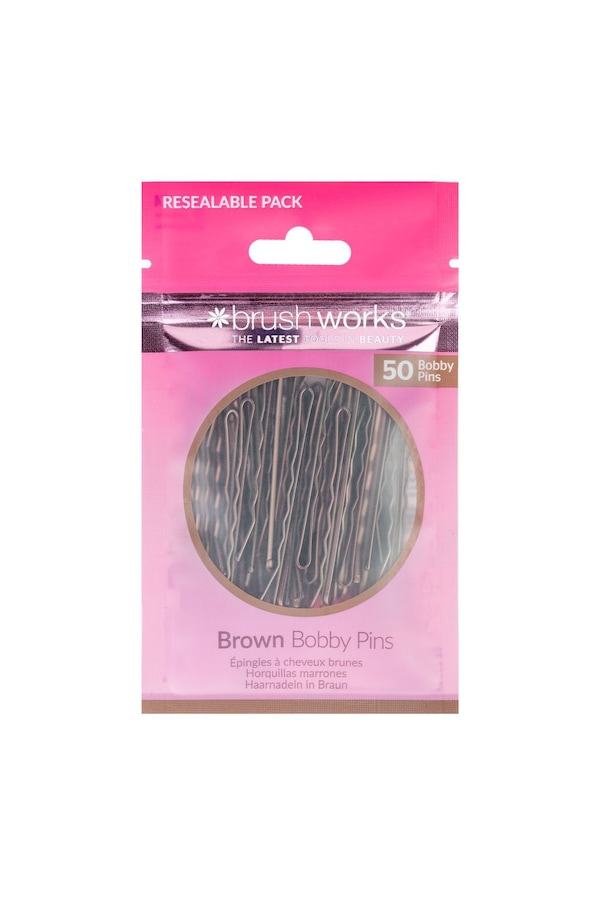 Brushworks Bobby Pins Brown