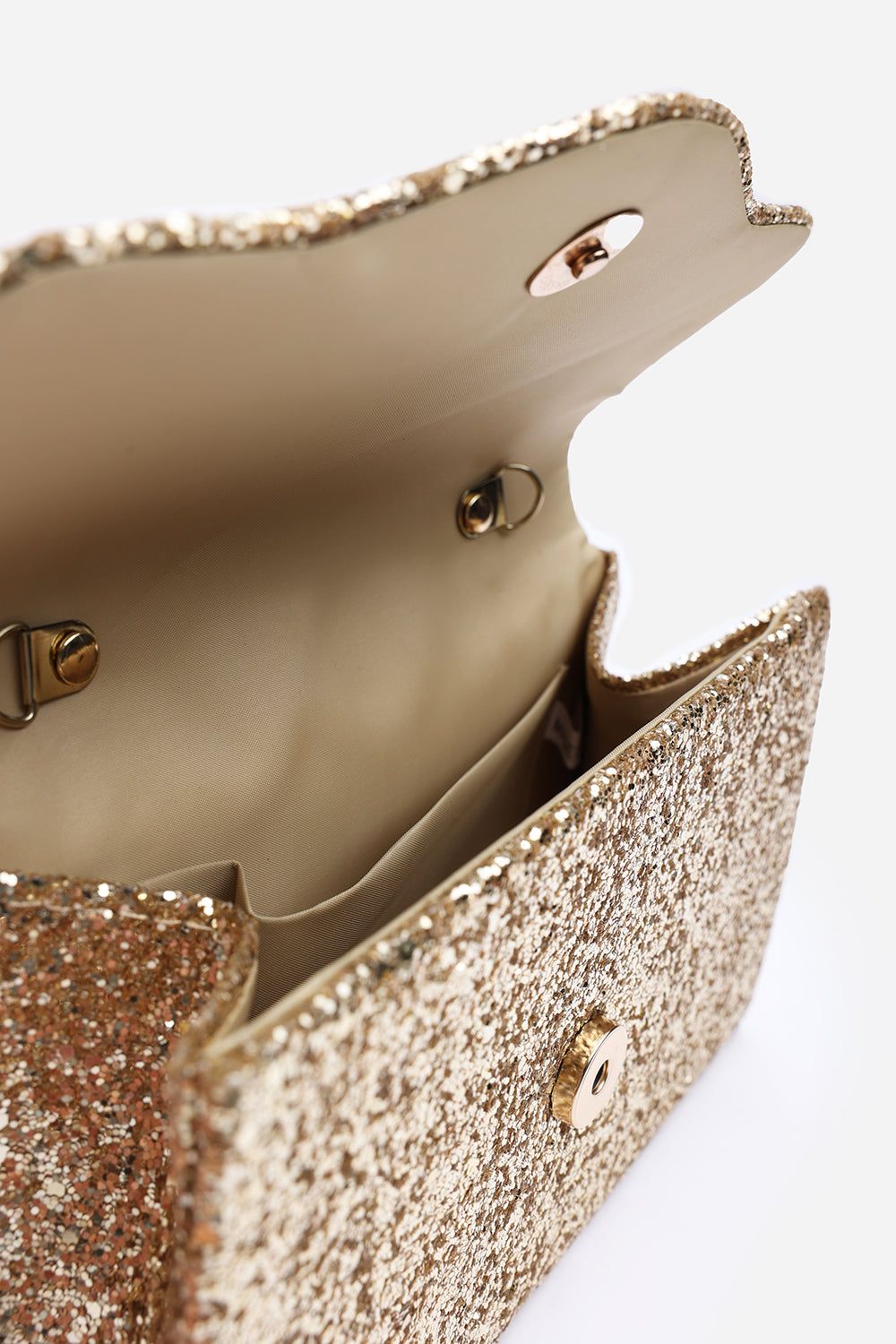 Where's That From 'Pluie' Glitter Evening Bag With Braided Top Handle image 5