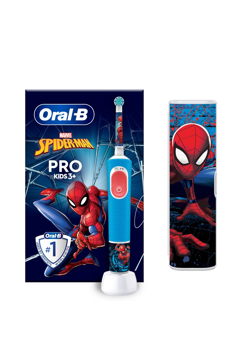 Oral B Kids Spiderman Vitality Pro Toothbrush+Case Multi image 4