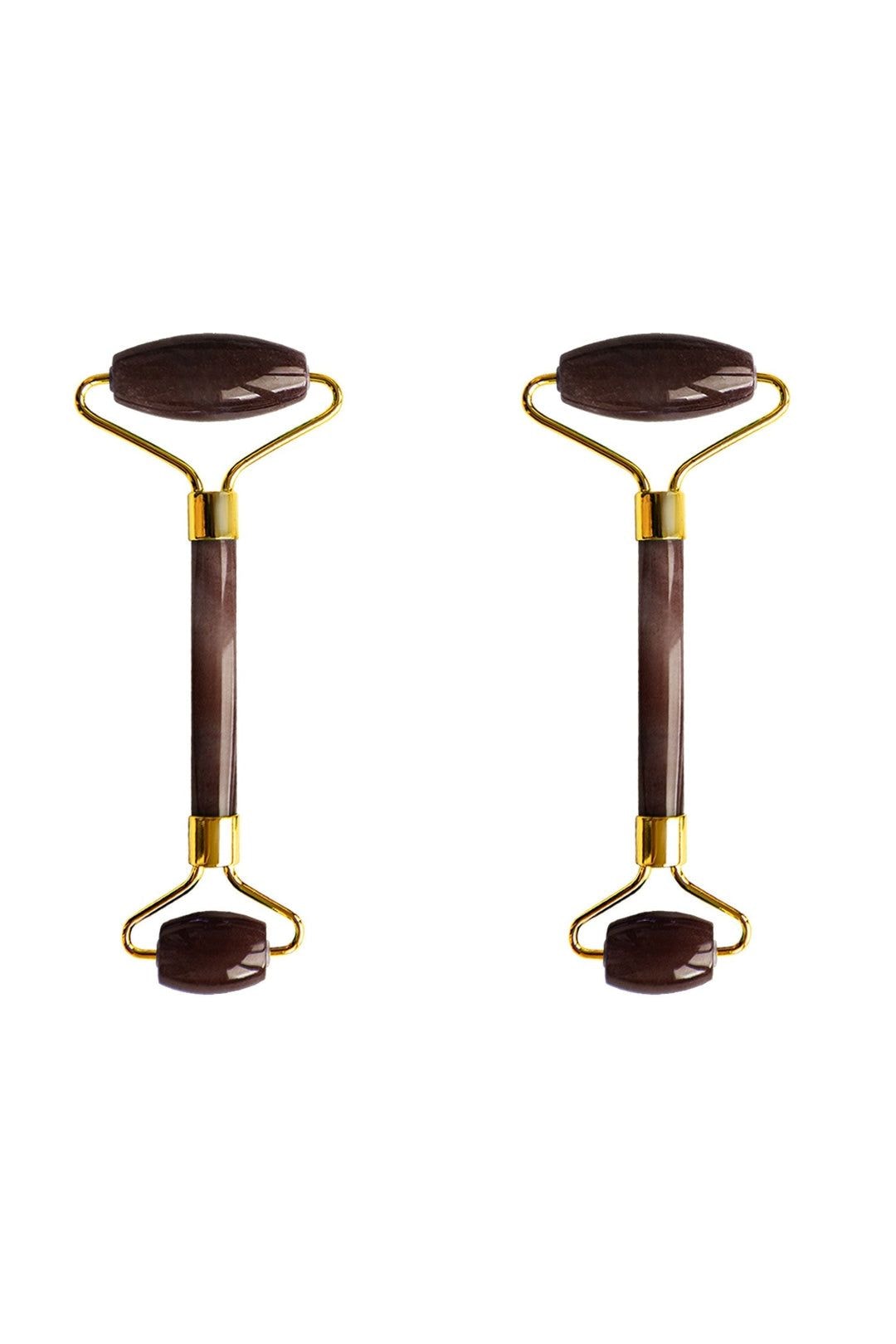 Dr. Botanicals Tiger Eye Harmony & Balancing Facial Roller (Gold Handle) x 2 Duo Set image 1
