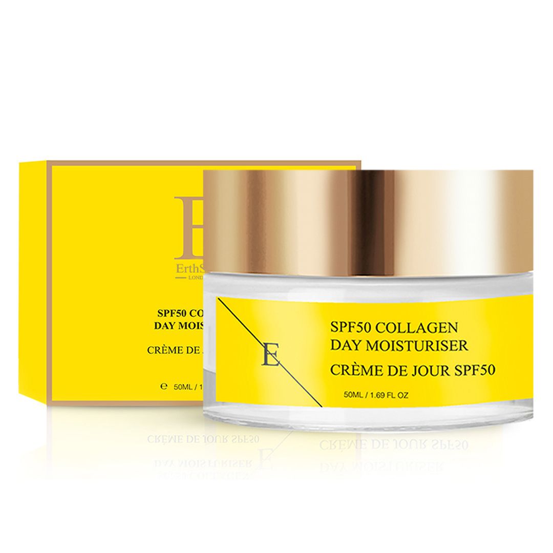 Erth Skin London Daily Defense Duo SPF 30 Hyaluronic Acid Day Cream 50ml + SPF 50 Collagen Day Cream 50ml image 4