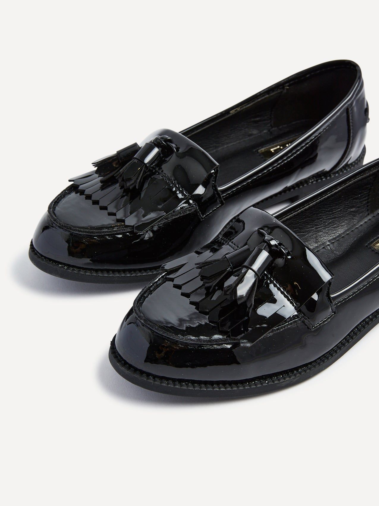Linzi Rosemary Black Patent Classic Slip On Loafer image 5