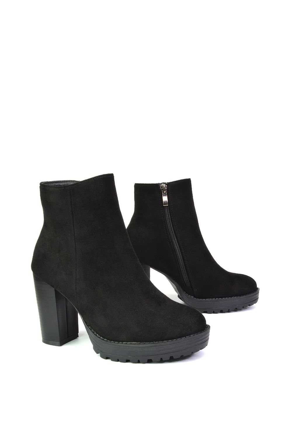 XY London 'Cole' Ankle Boots With Platform Heel image 5