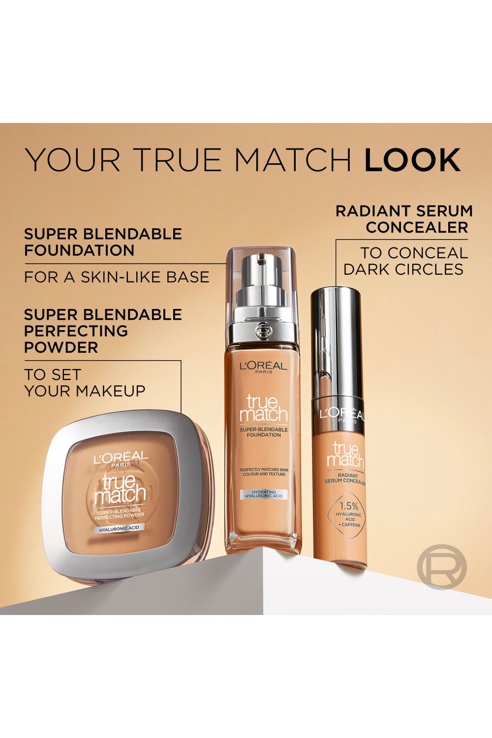 L'Oréal Paris True Match Liquid Foundation with SPF and Hyaluronic Acid 0w image 7
