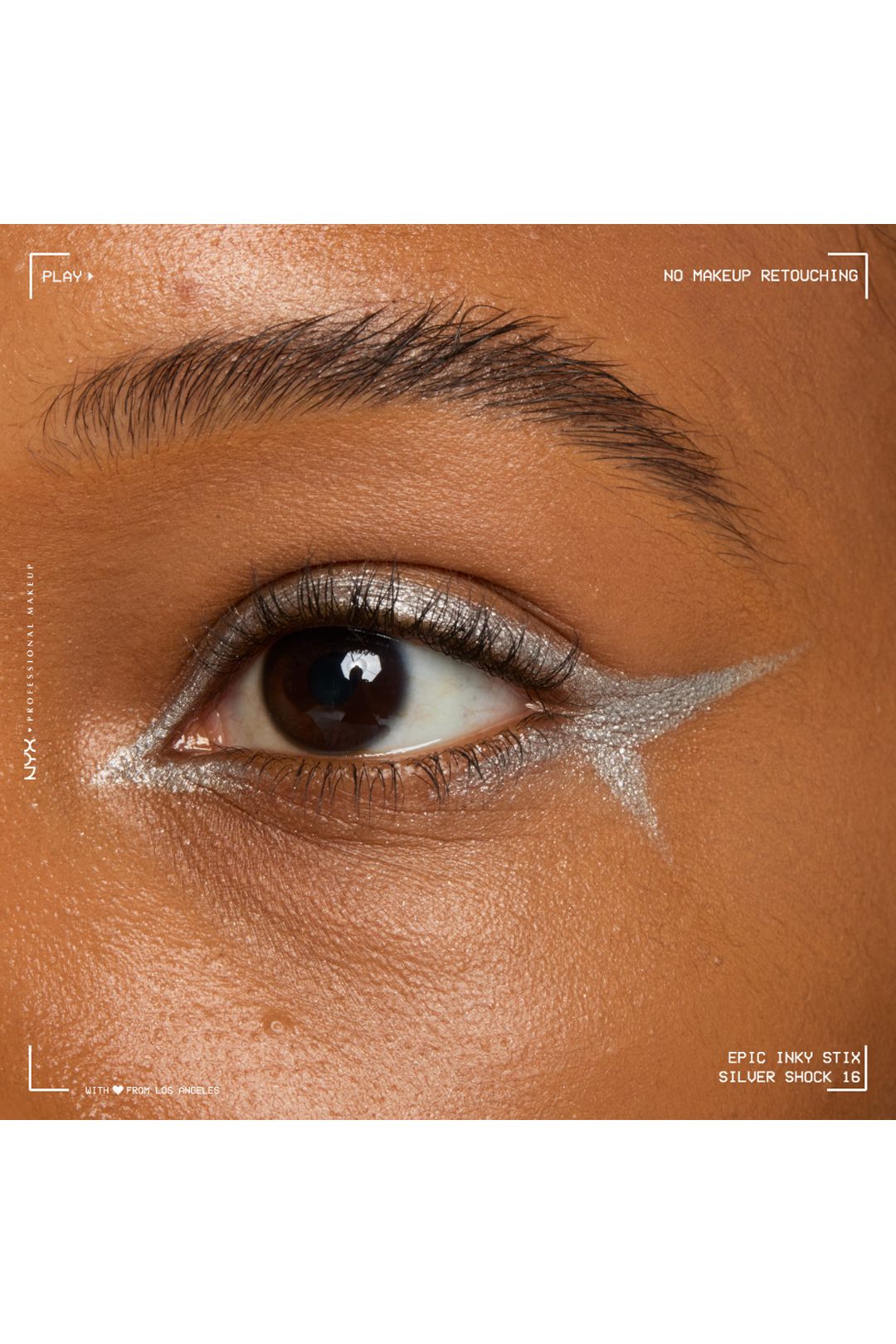 NYX Professional Makeup Epic Inky Stix Cream Gel Eyeliner 0.1g Silver Shock image 5