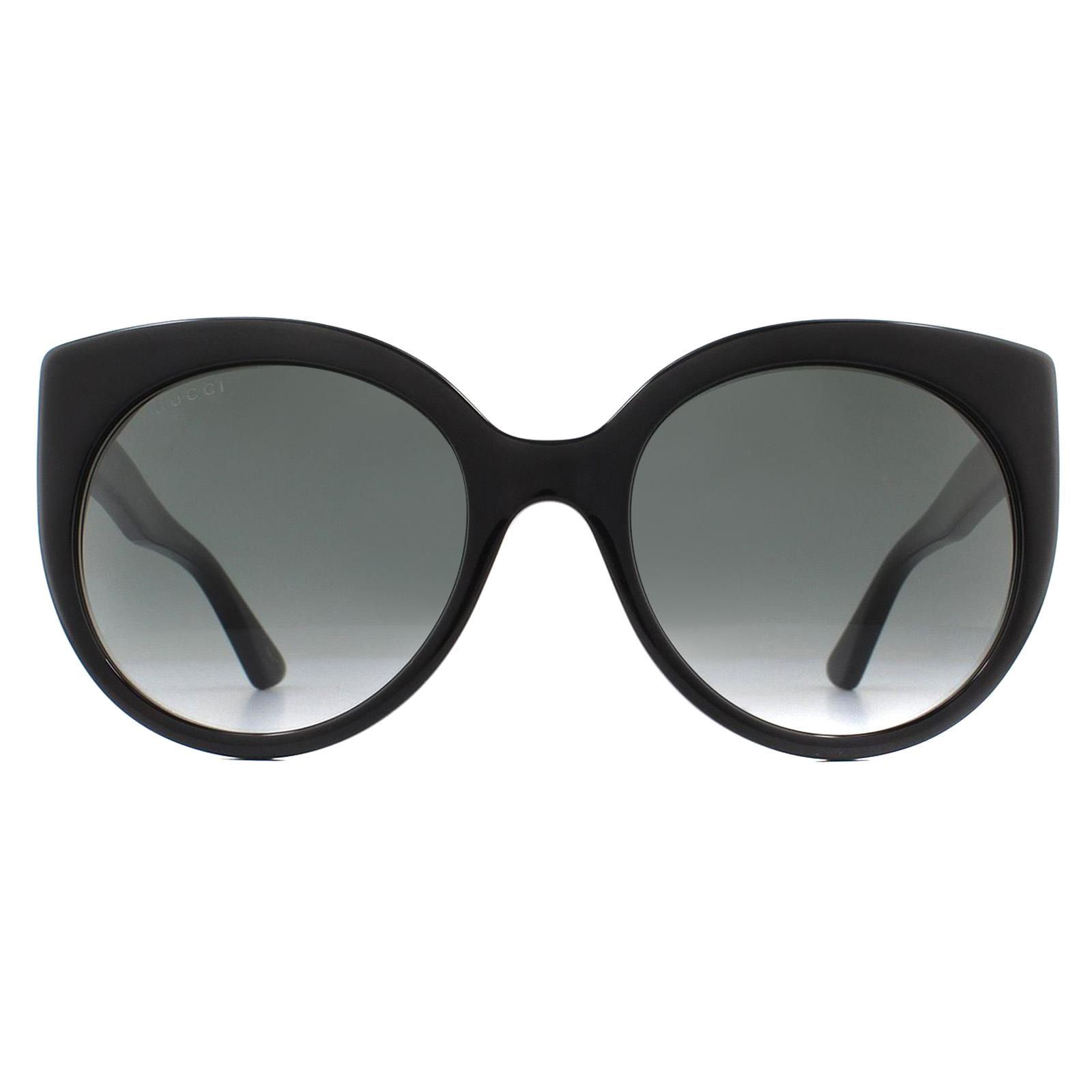 Gucci Cat Eye Black Grey Gradient Sunglasses image 1