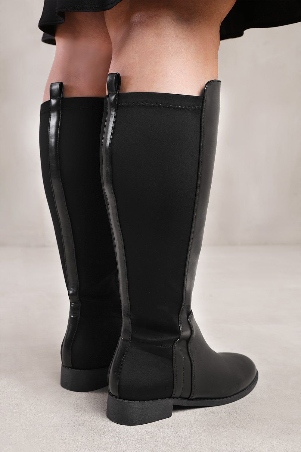 Where's That From 'Parker' Stretch Wide Calf Knee High Boots With Side Zip image 4