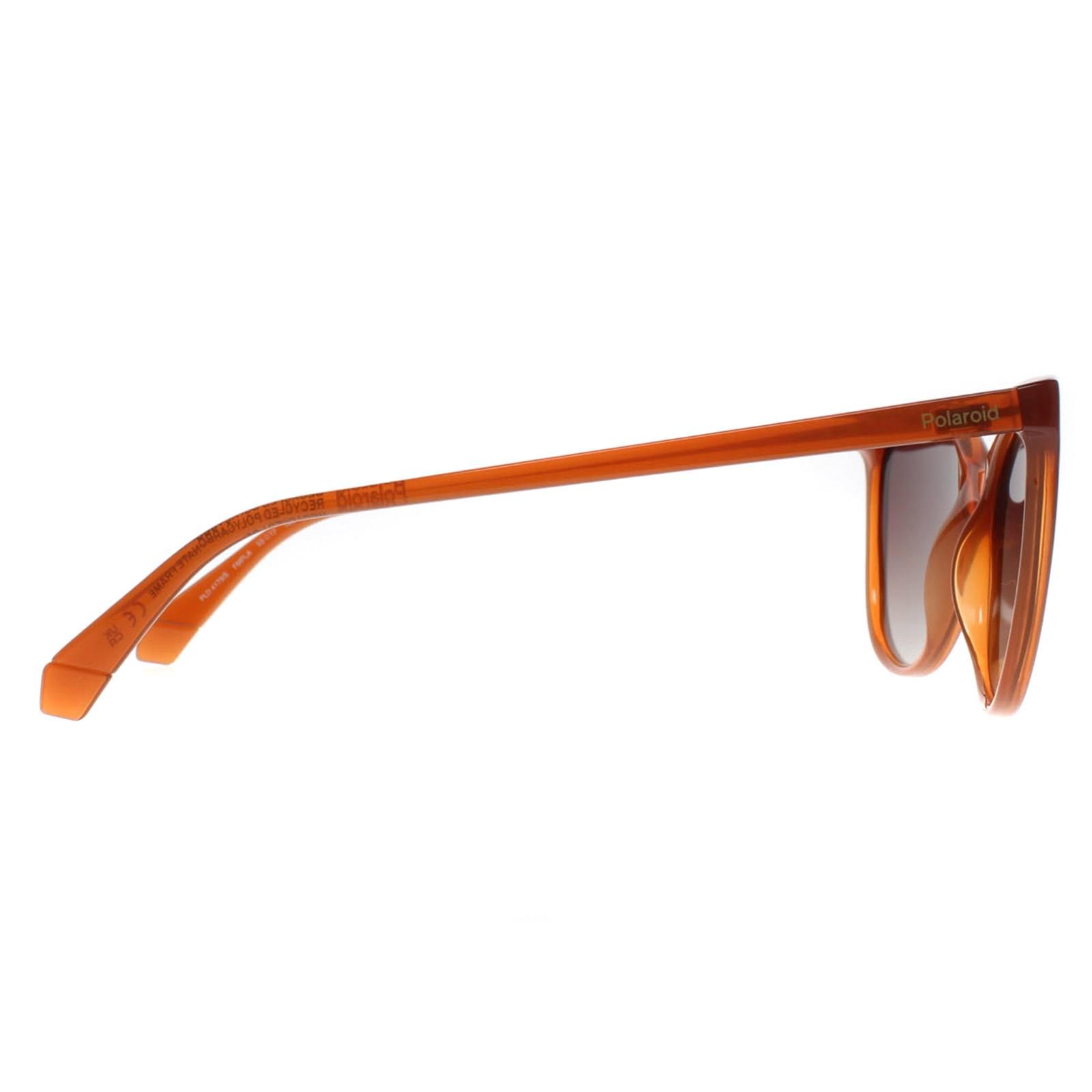 Polaroid Cat Eye Ochre Brown Gradient Polarized PLD 4179/S image 4