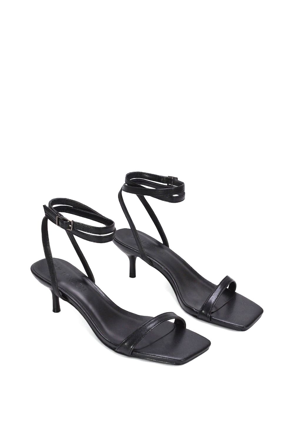 XY London 'Nikita' Strappy Low Kitten Heel Sandal Shoes image 5