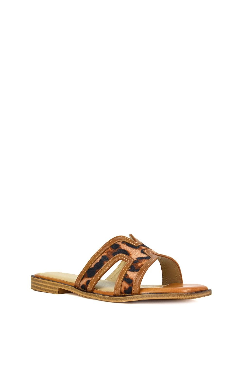 XY London 'Lola' Cut Out Strap Flat Slip On Slider Sandals image 2