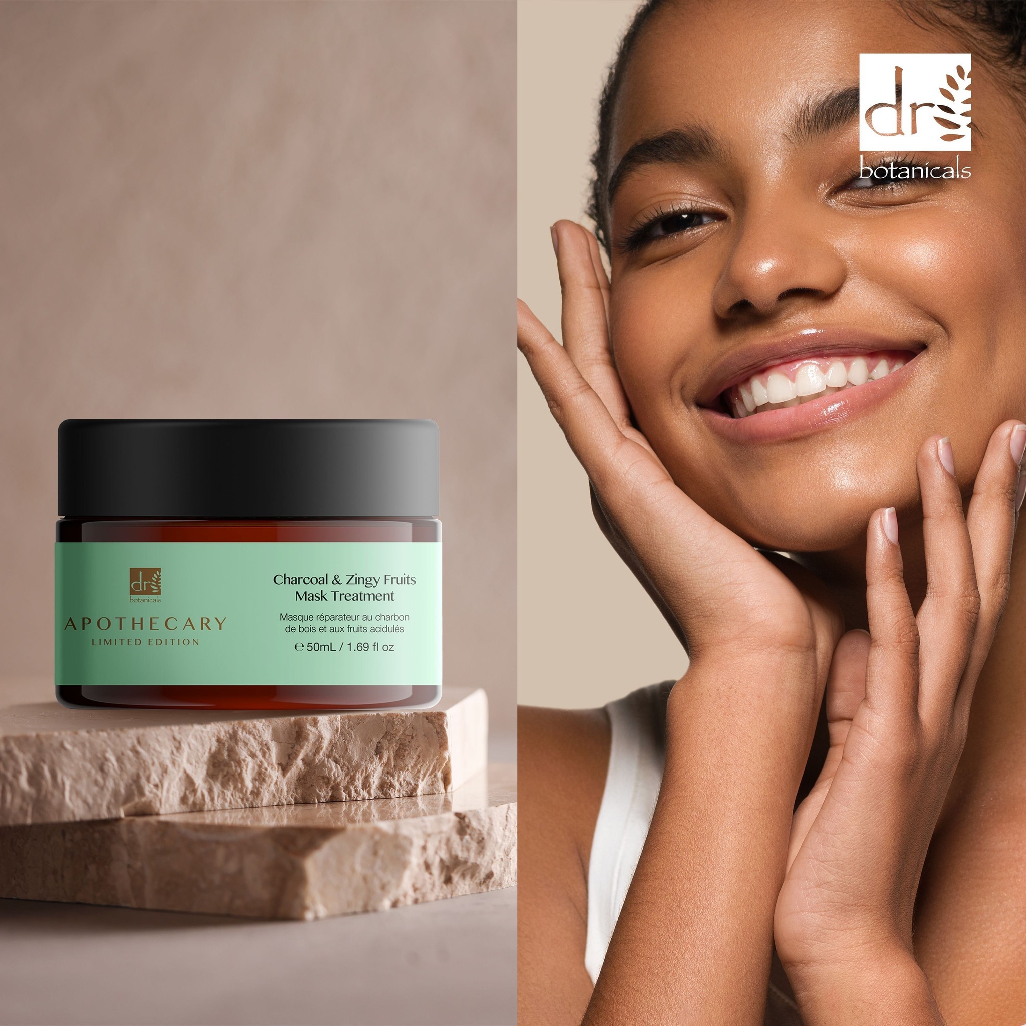 Dr. Botanicals Charcoal & Zingy Fruits Treatment Mask 50ml image 6