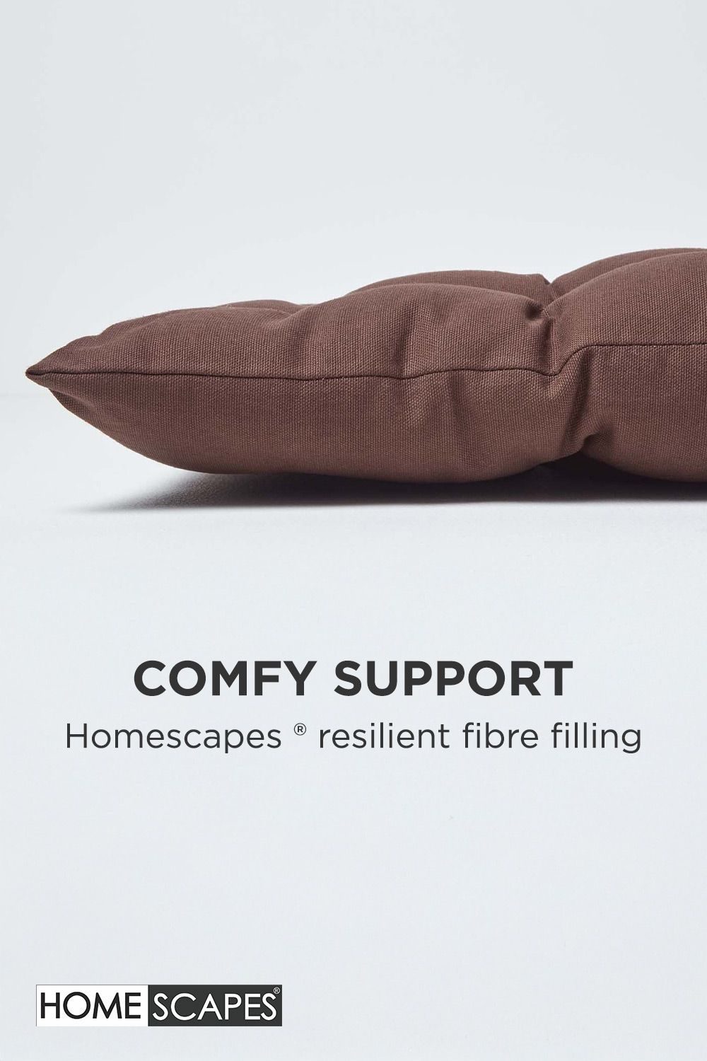 Homescapes Garden Bench Cushion Luxury 2 Seater Cotton Indoor Outdoor Pad, 108 x 42cm image 4