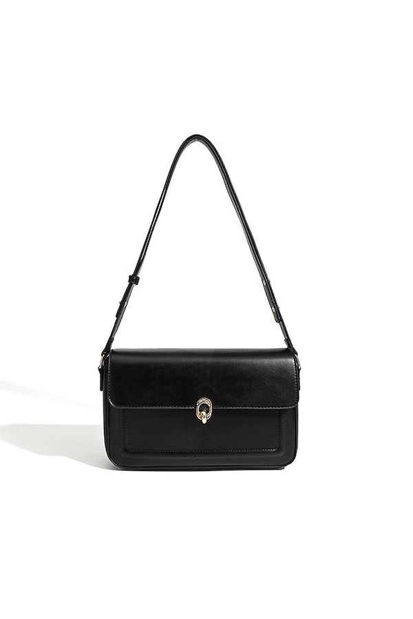 XY London 'Adele' Shoulder Handbag With Clasp and Adjustable Strap