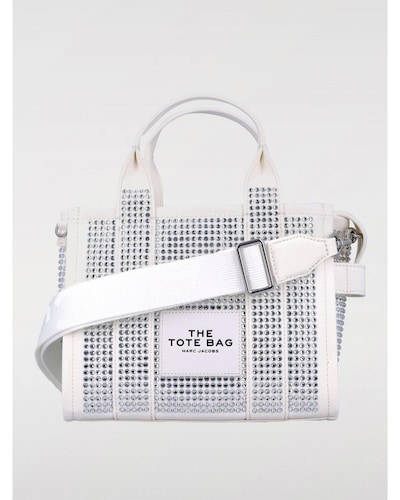 Marc Jacobs Mini Crystal Tote Bag Wo - White Handbags
