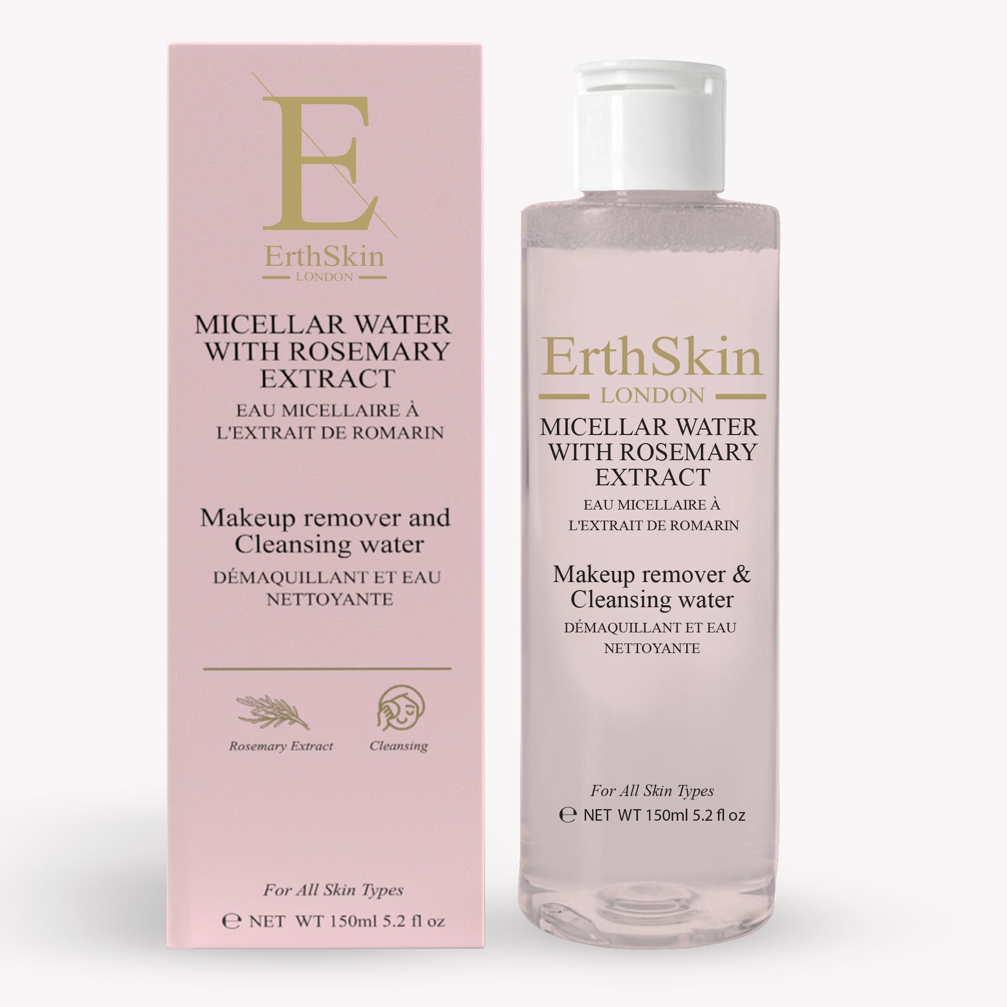 Erth Skin London Micellar Water with Rosemary Extract 150ml image 1