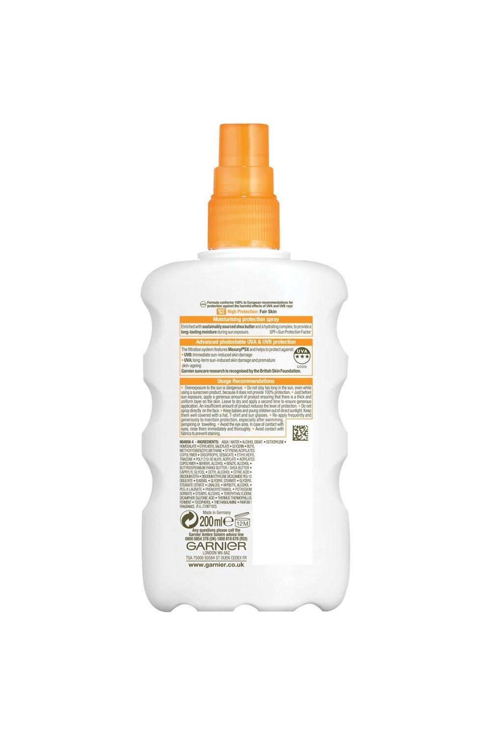Garnier Ambre Solaire Protection Spray 24h Hydration SPF30 Multi image 3
