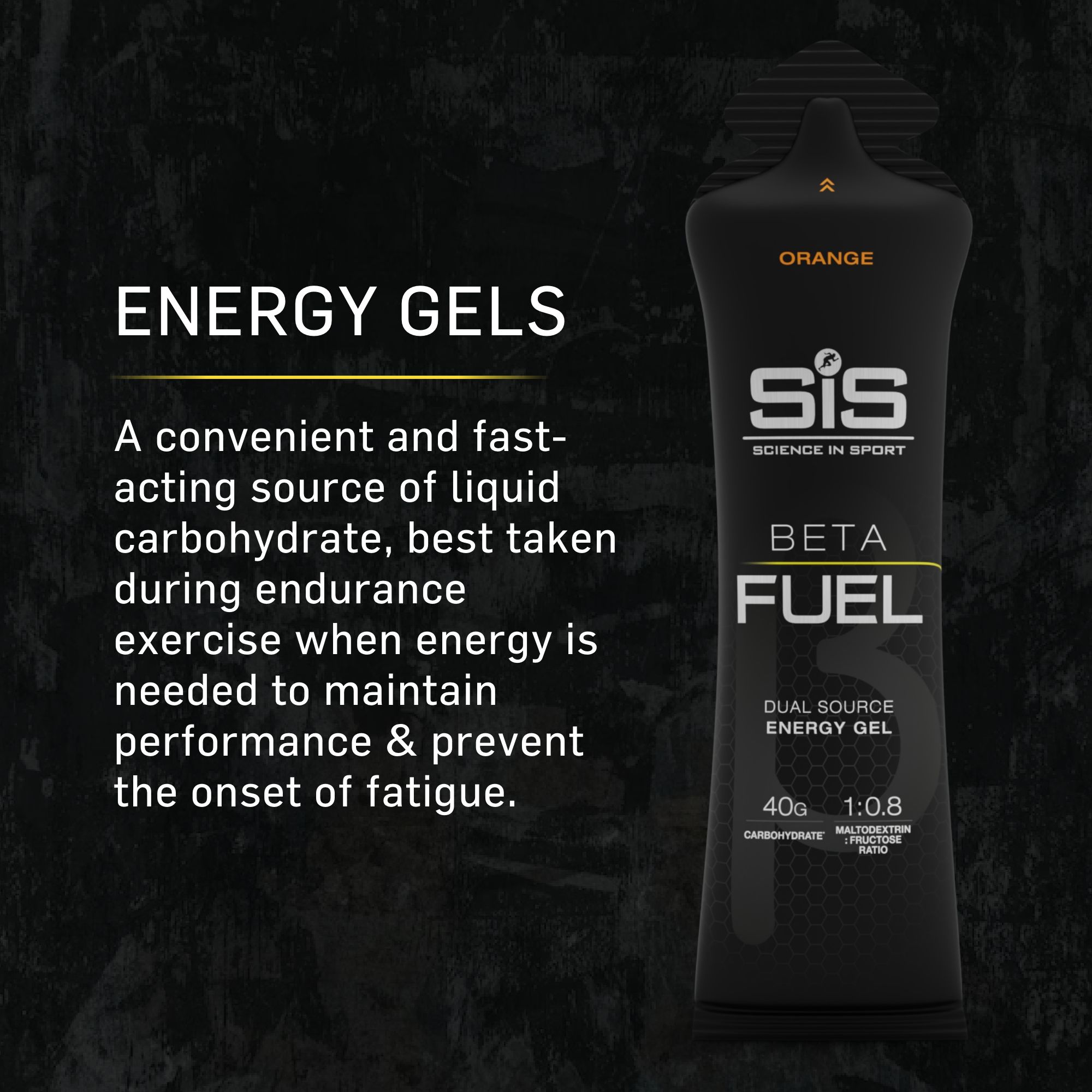 Science in Sport Beta Fuel Dual Source Energy Gel 60ml - Orange - 30 Pack image 2