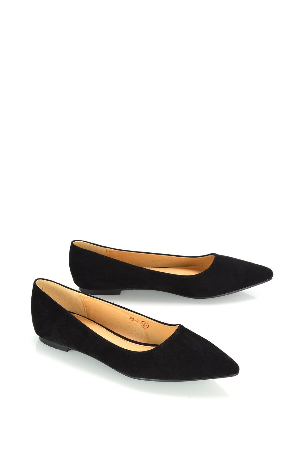 XY London 'Alessia' Flat Pointed Toe Low Heel Slip on Bridal Ballerina Pump Shoes image 4