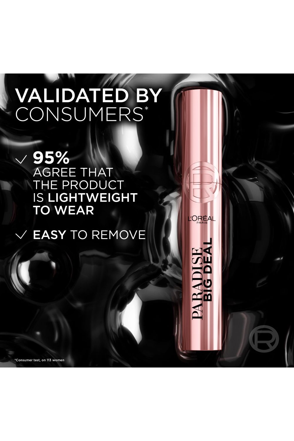 L'Oréal Paris Paradise Big Deal Volumising Mascara Black image 7