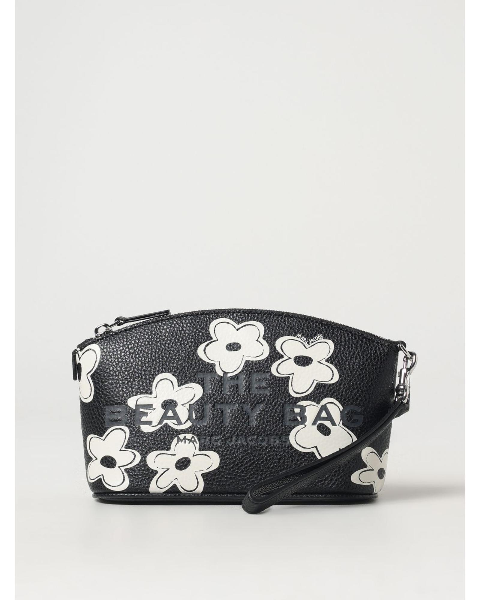 Marc Jacobs Daisy Print Cosmetic Bag Wo - Black Handbags