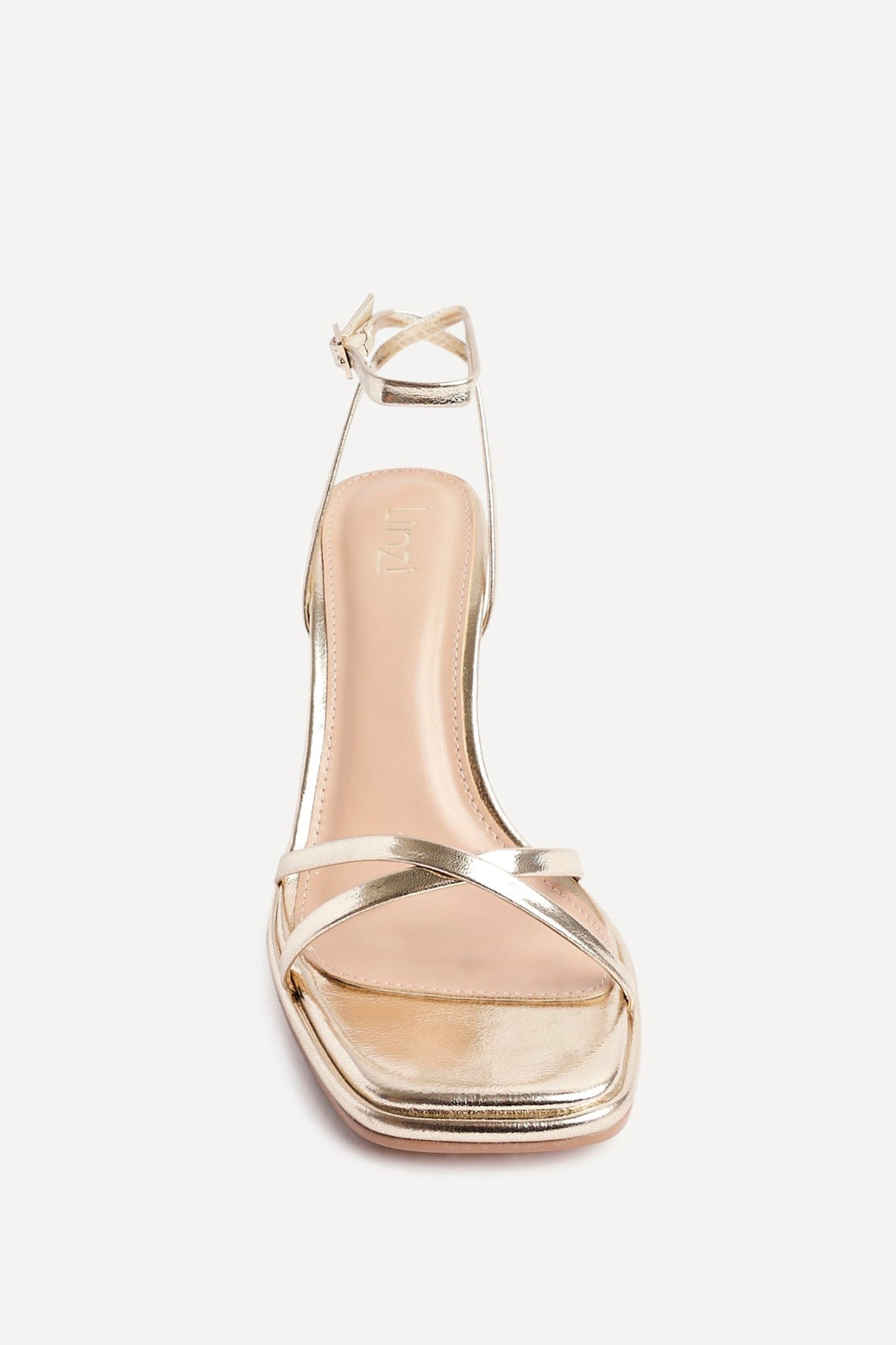 Linzi Verve Gold Crossover Stiletto Heel image 4