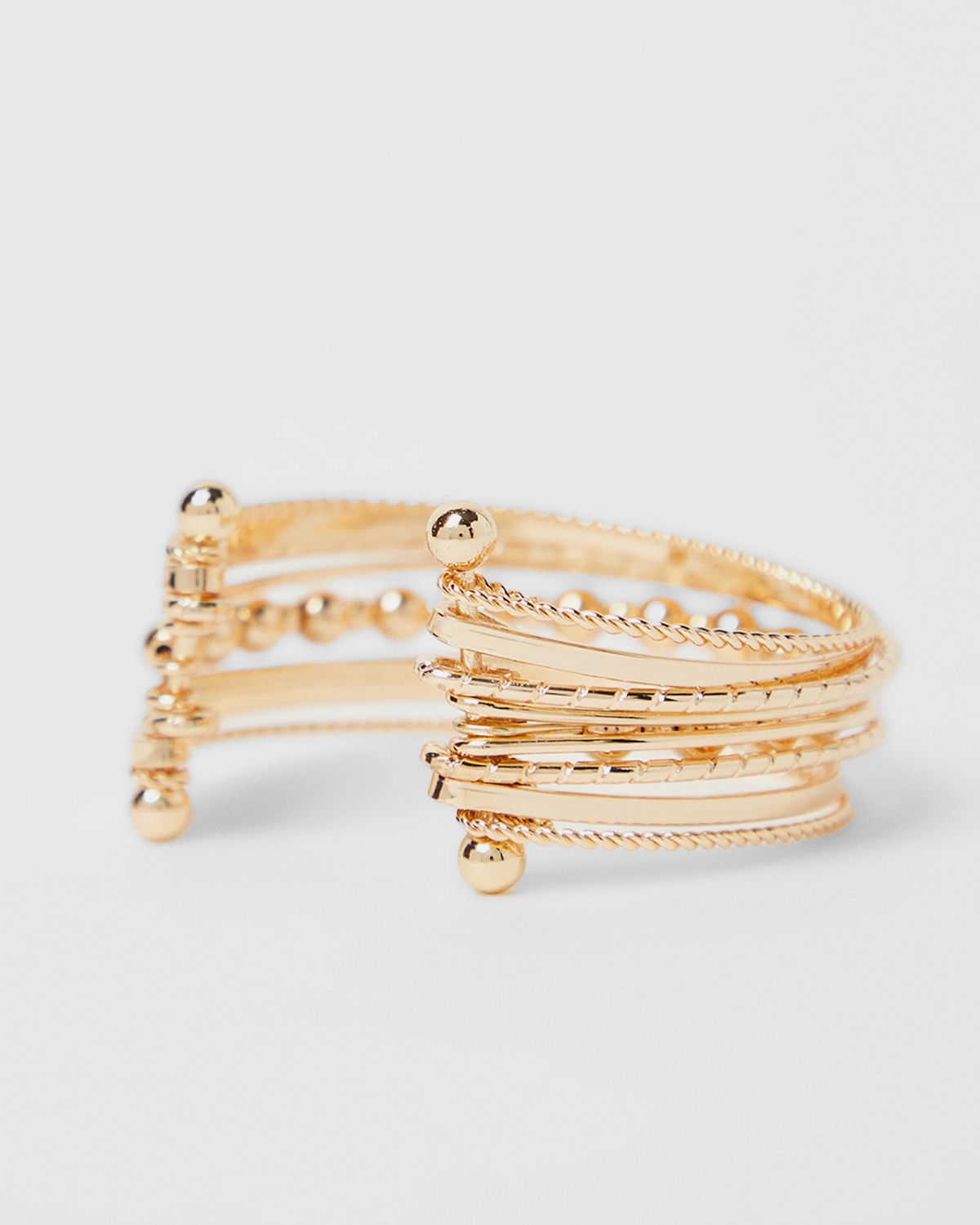 NastyGal Beaded Braclet Gold image 4