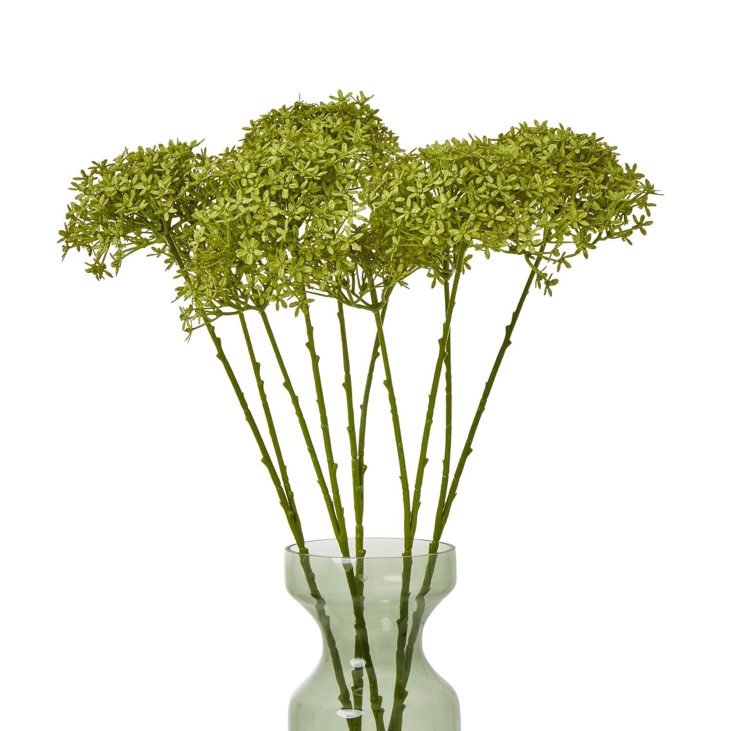 Sostter Lush Green Faux Hydrangea Stem for Home Decor image 3
