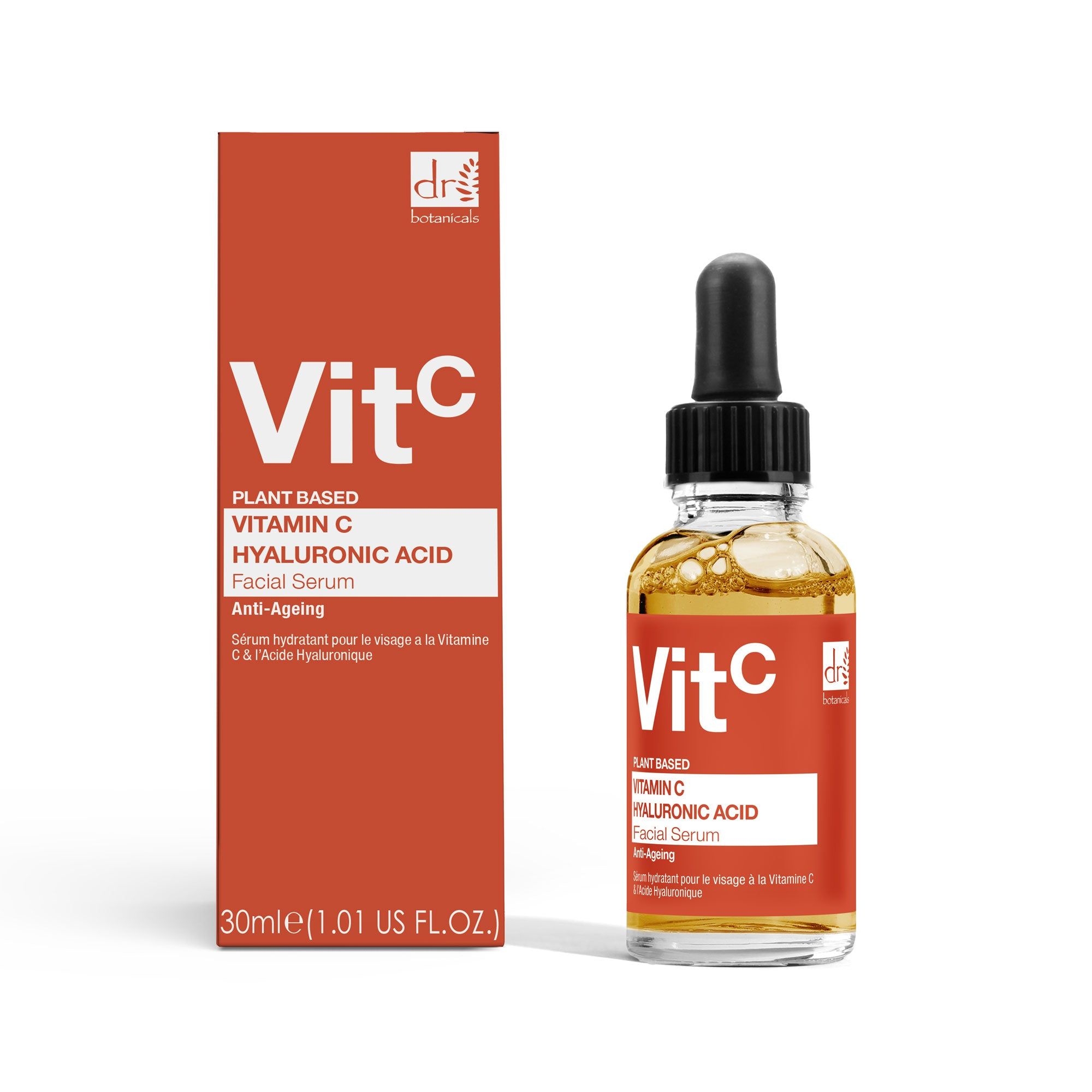 Dr. Botanicals Vitamin C 5% & Hyaluronic Acid 2% Hydrating Facial Serum 30ml image 2