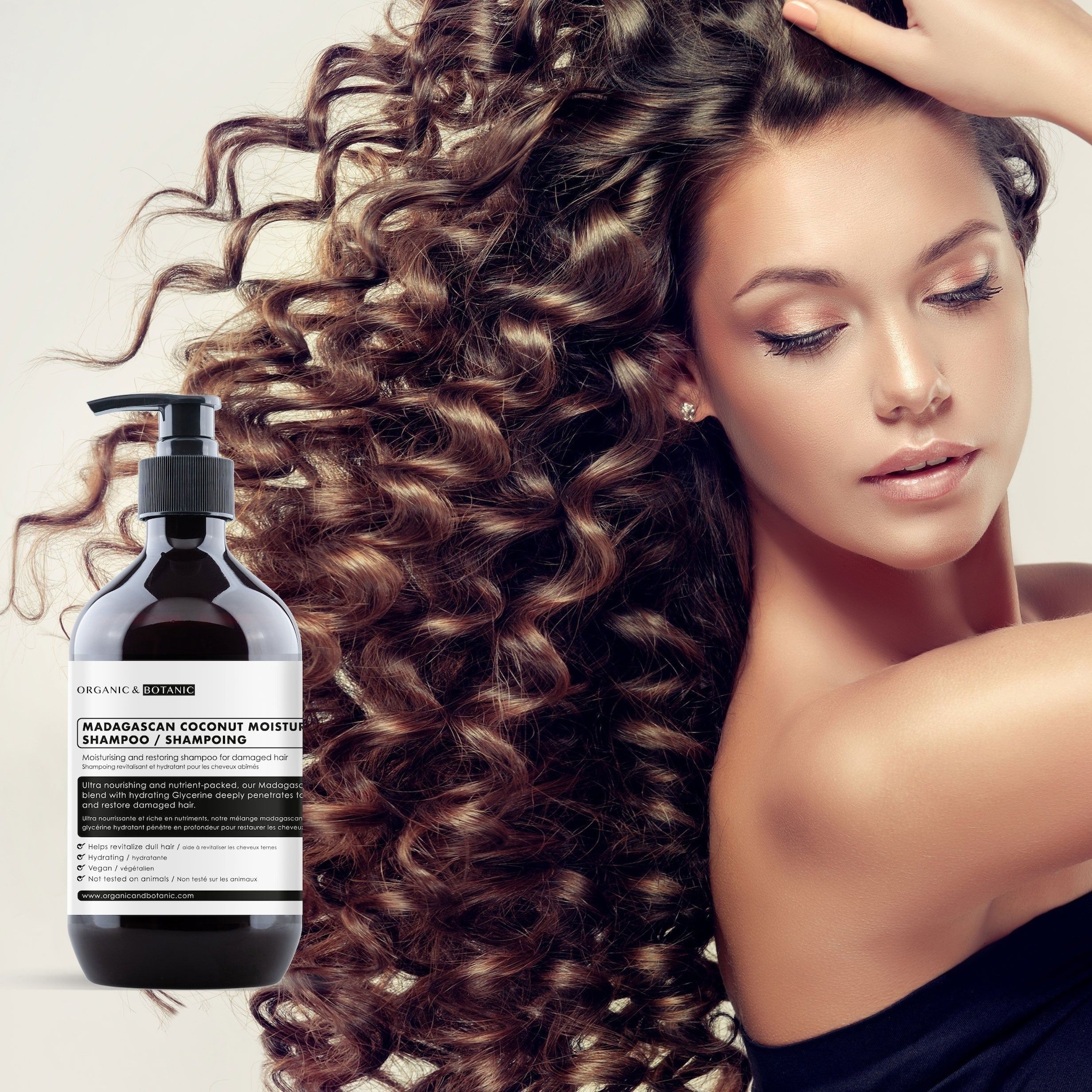 Organic & Botanic Madagascan Coconut Moisturising Shampoo + Conditioner image 4