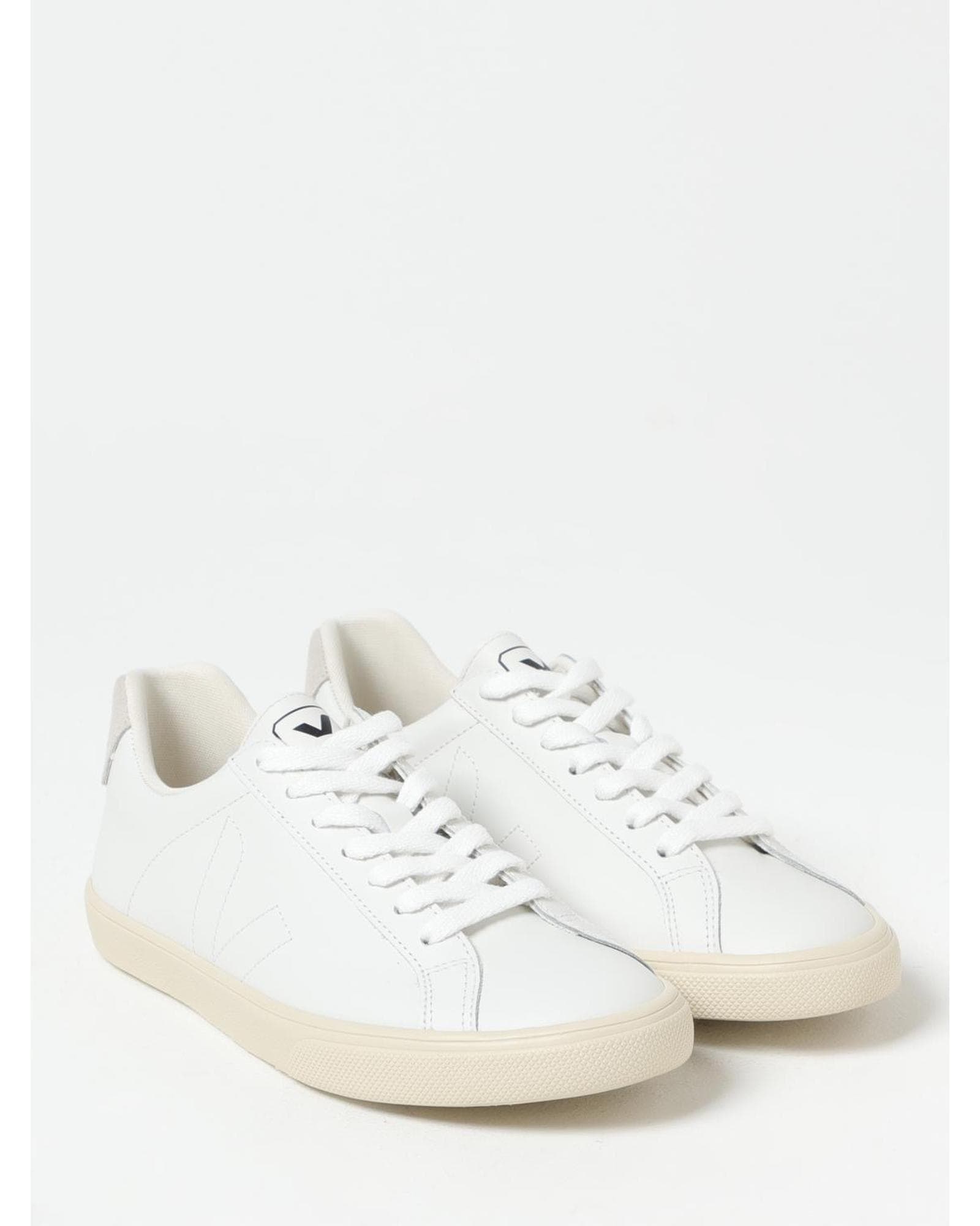 Veja V10 White Leather Casual Sneakers Wo image 2