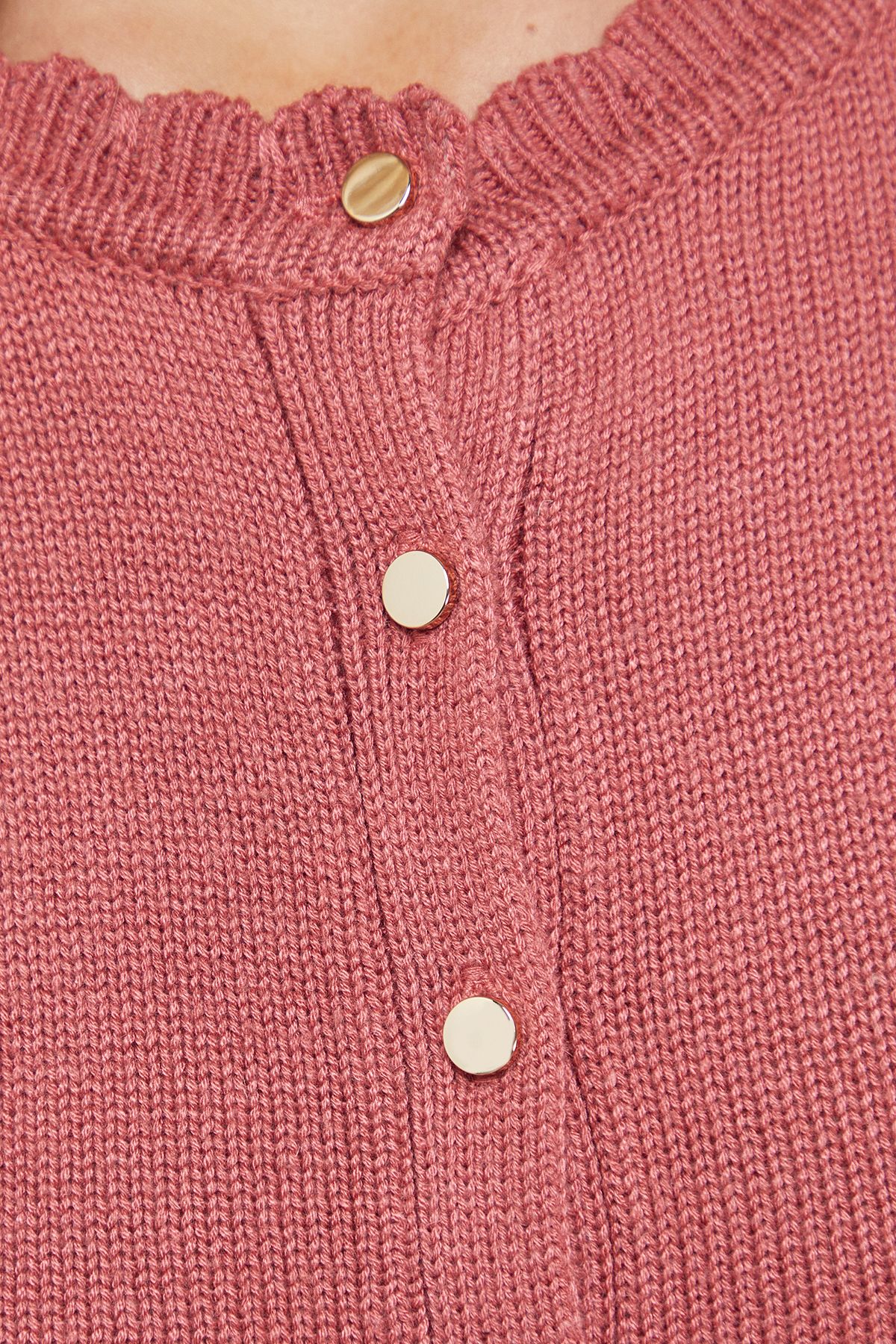 Oasis Ruffle Detail Cropped Cardigan Desert Rose image 5