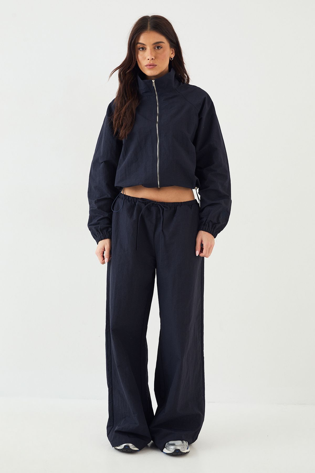 DSGN Studio DSGN Studio Funnel Neck Track Jacket Navy image 5
