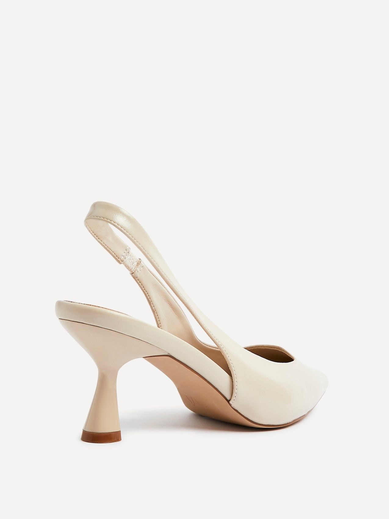 Linzi Presley Beige Faux Leather Sling Back Low Court Heel image 5