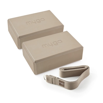 Myga 2 Yoga Blocks and Strap Set
