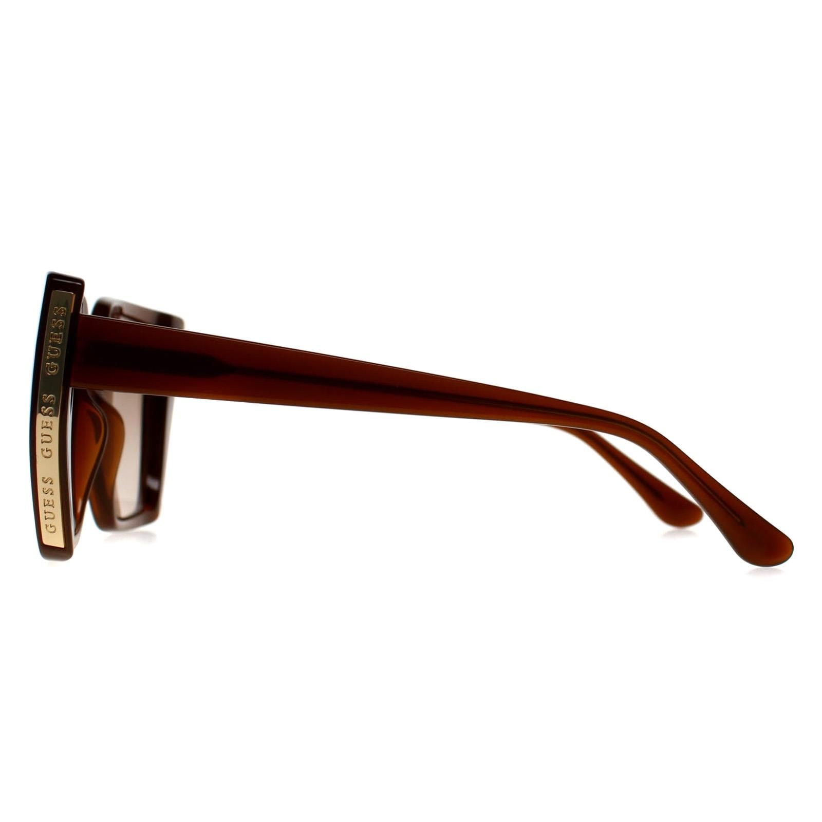 Guess Cat Eye Shiny Light Brown Brown Gradient GF6178 image 3