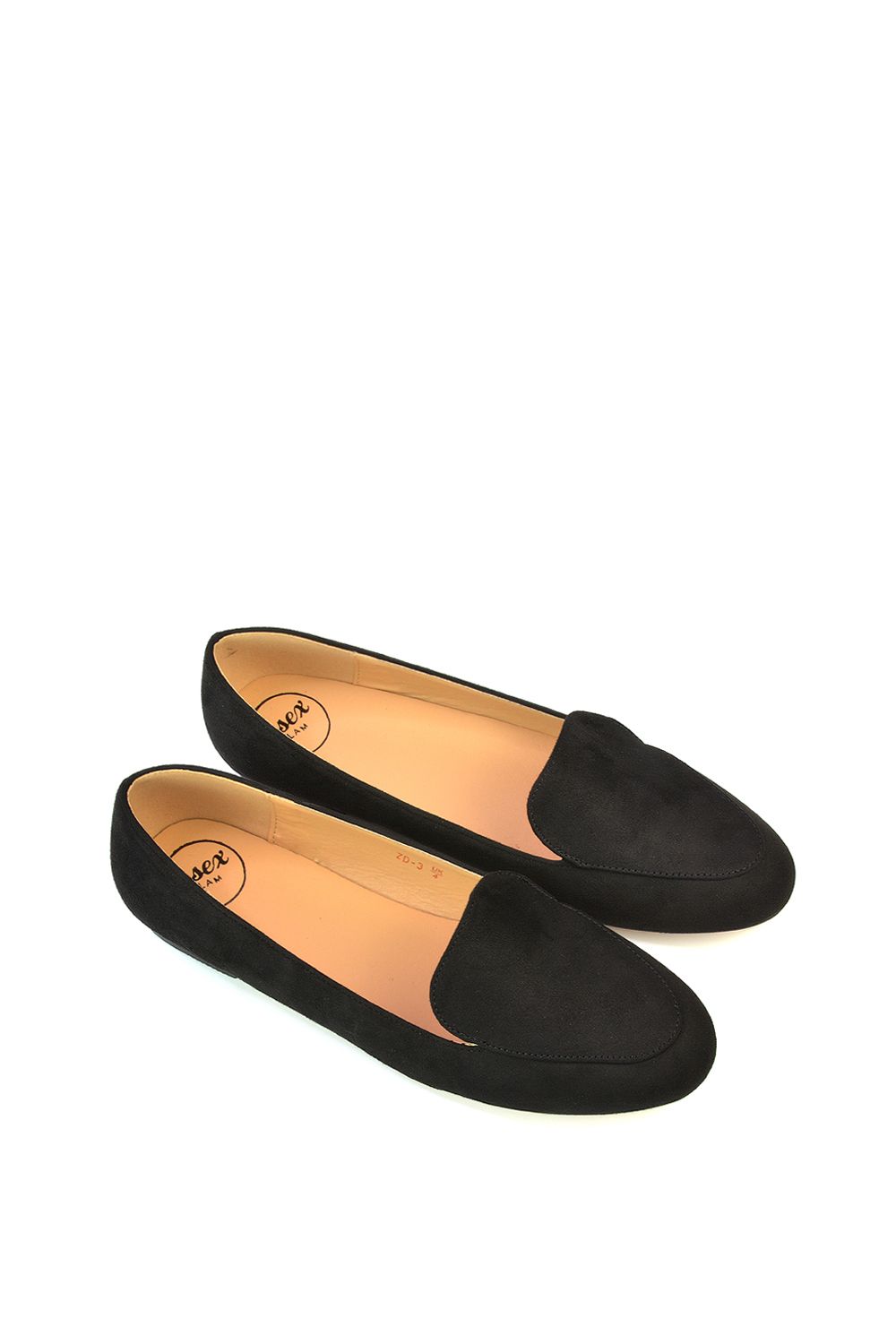 XY London 'Ashleen' Flat Low Block Heeled Slip on Ballerina Pump Shoes image 4