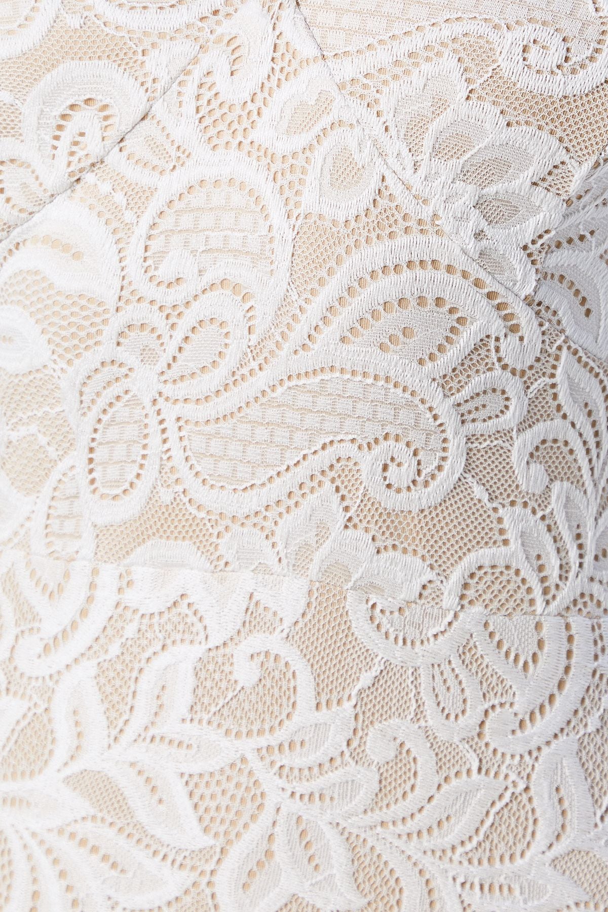 Oasis Flare Sleeve Boho Stretch Lace Fishtail Wedding Dress Ivory image 6