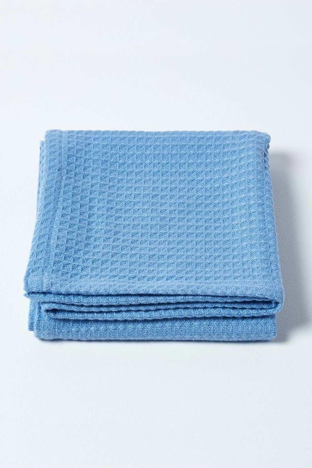 Homescapes Organic Cotton Waffle Baby Blanket image 3