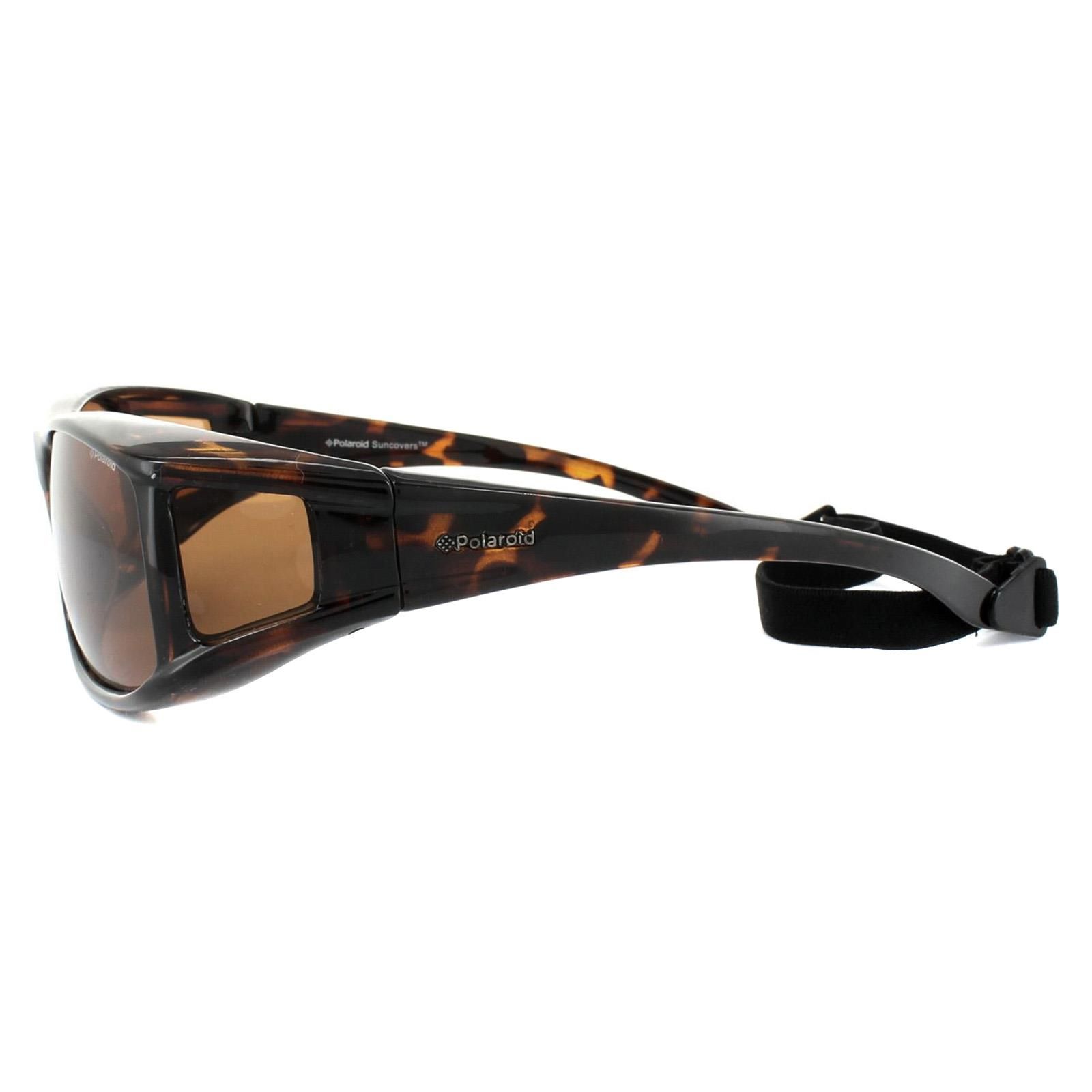 Polaroid Suncovers Wrap Havana Copper Polarized Sunglasses image 3