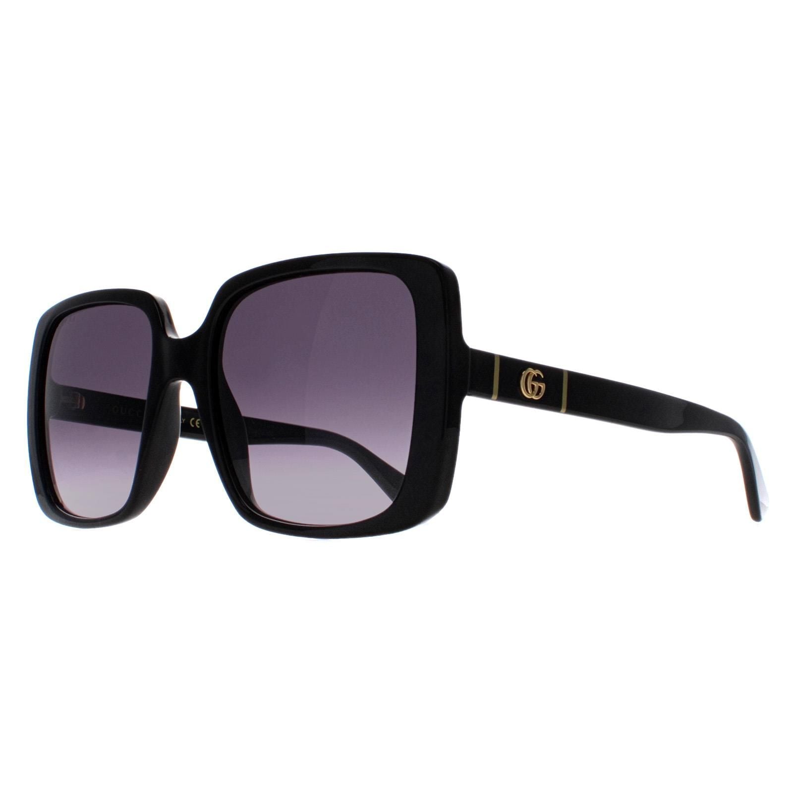 Gucci Square Black Grey Gradient GG0632S image 2