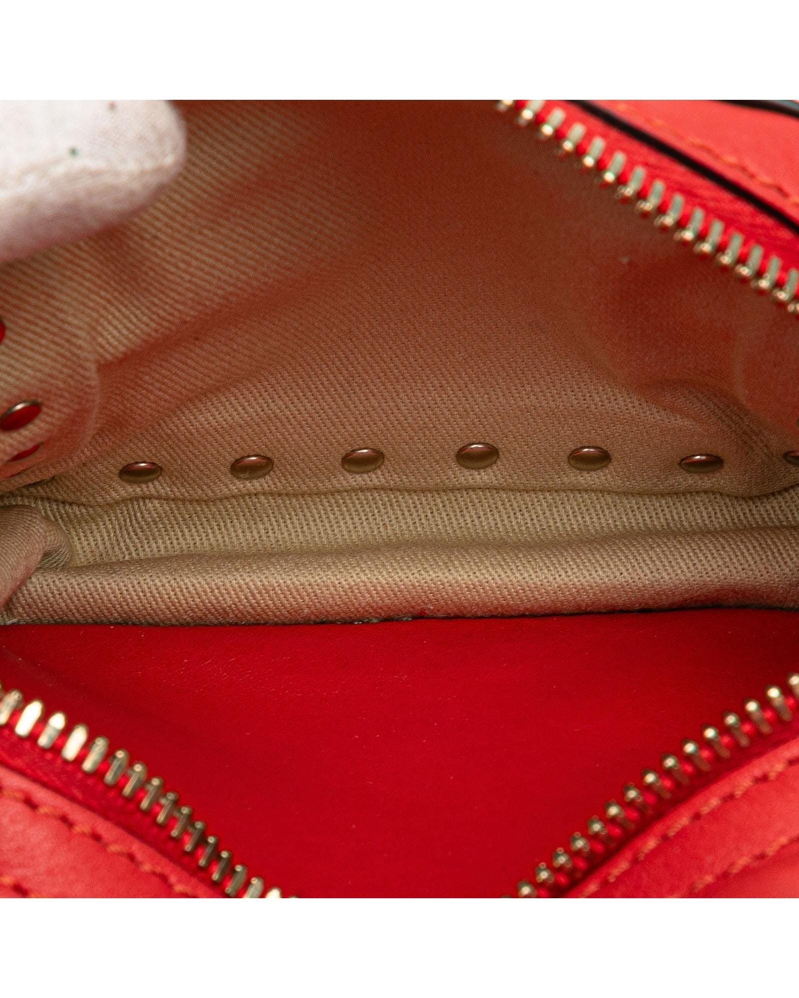 Valentino Preloved Rockstud Mini Backpack Iconic Studs Wo - Red image 5