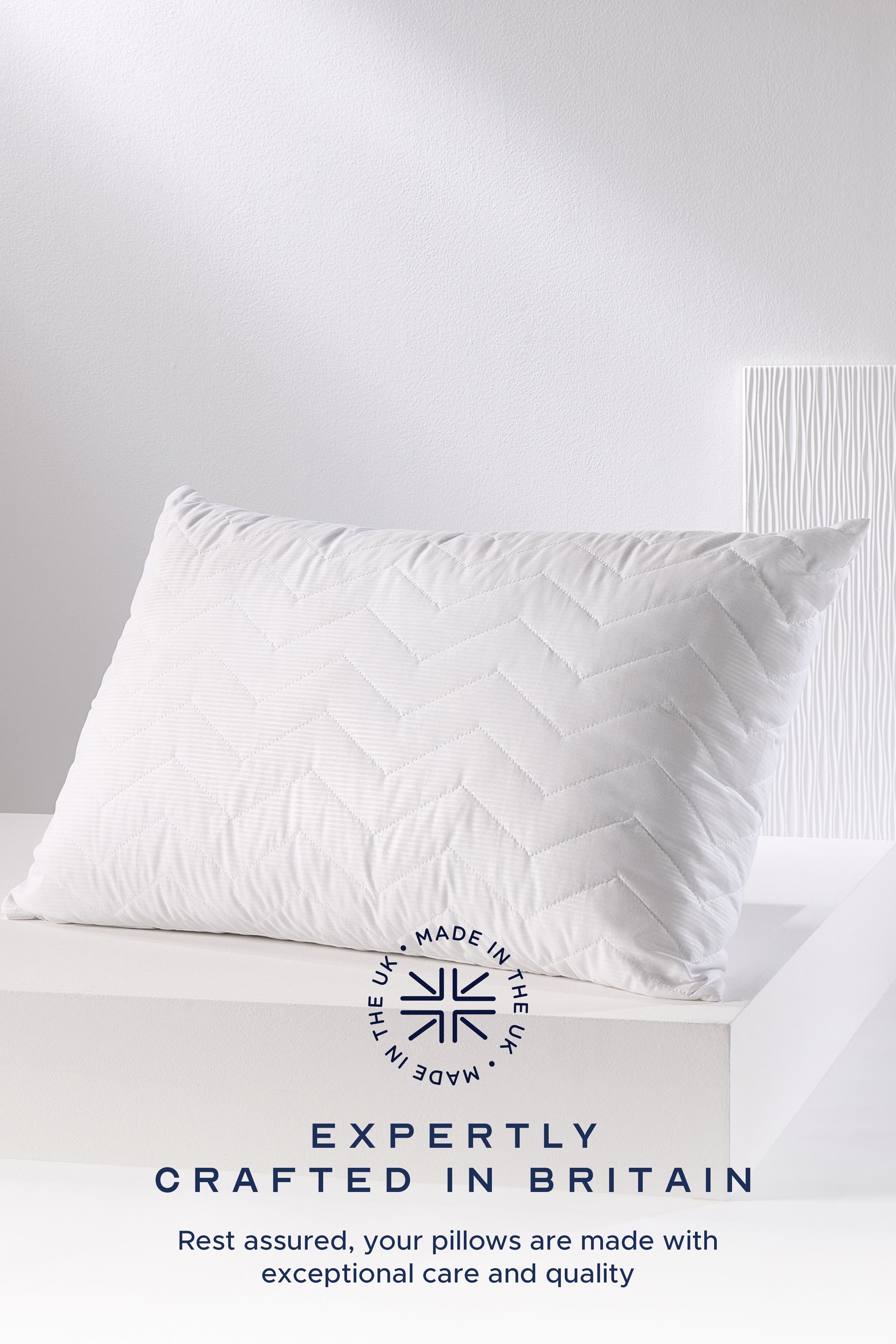 Snuggledown Snuggledown Scandi Rebound Pillow, Firm Support, 2 Pack image 6