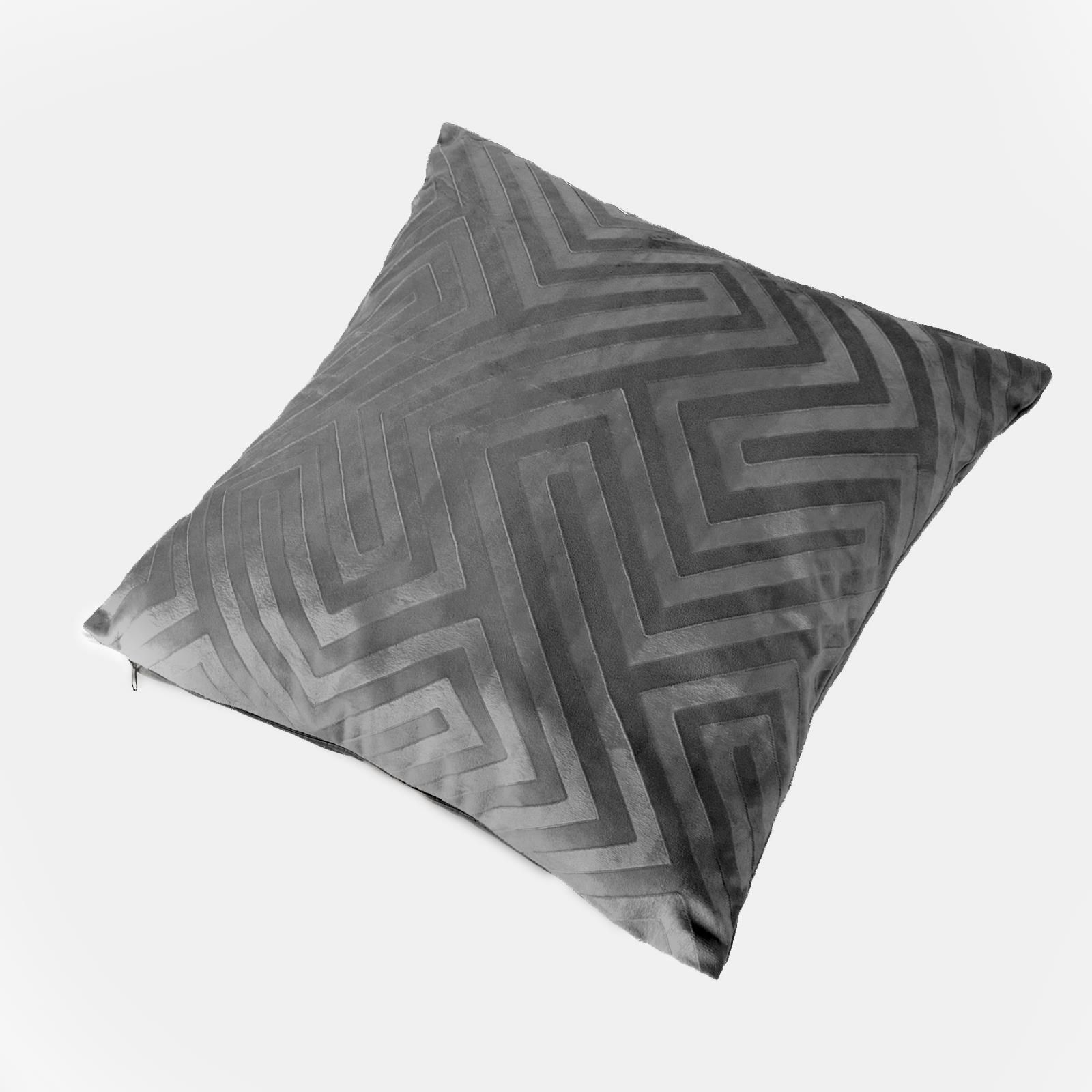 OHS 4 x Matte Geo Velvet Cushion Covers Soft image 5