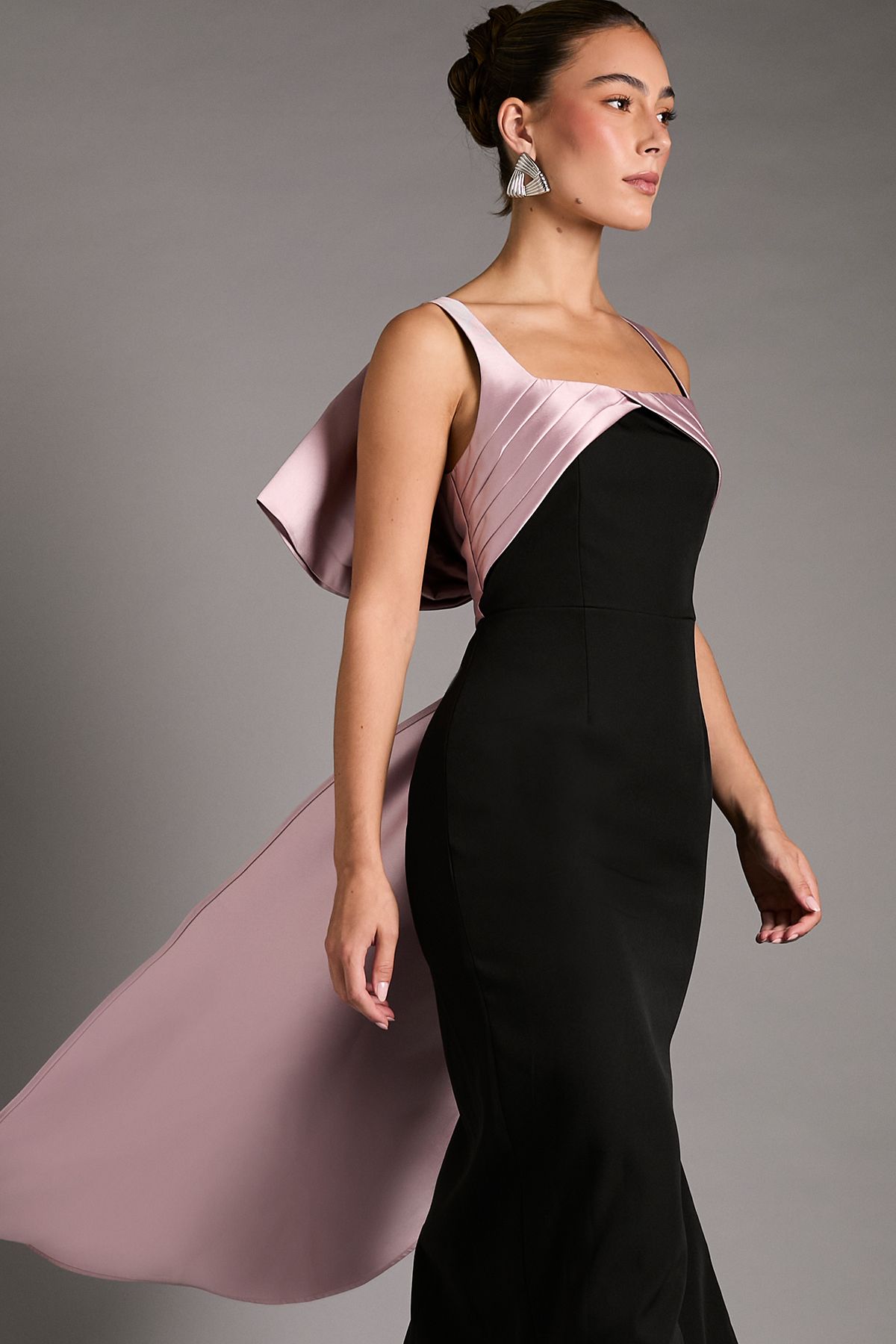 Coast Bow Back Column Maxi Dress Mono image 2