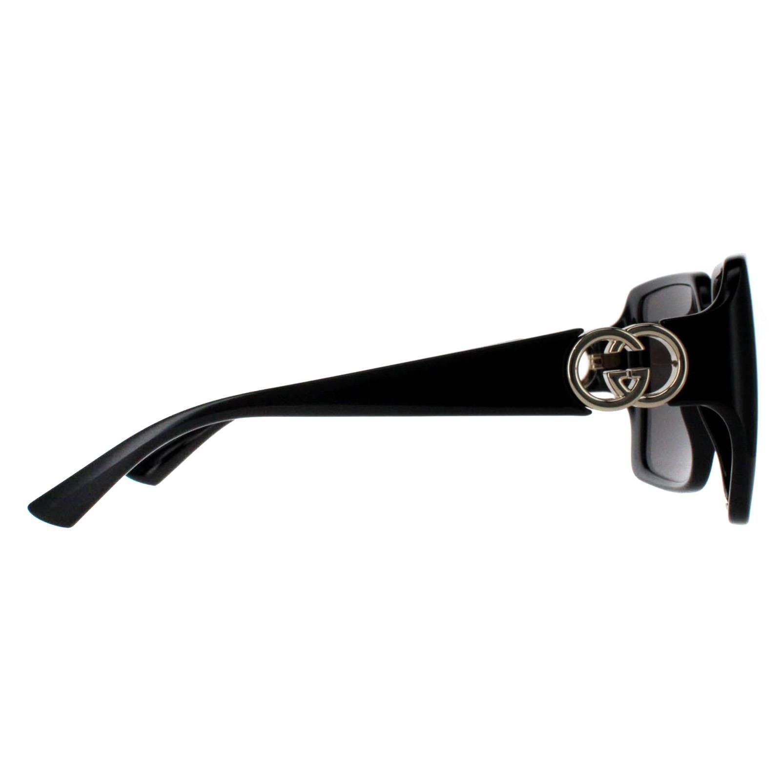 Gucci Square Black with Gold Grey GG1692S image 4