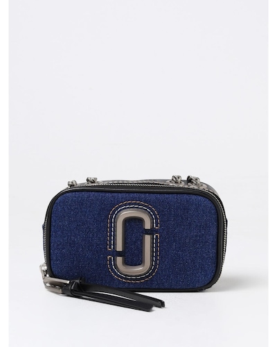 Marc Jacobs Snapshot Denim Crossbody Bag Wo - Blue