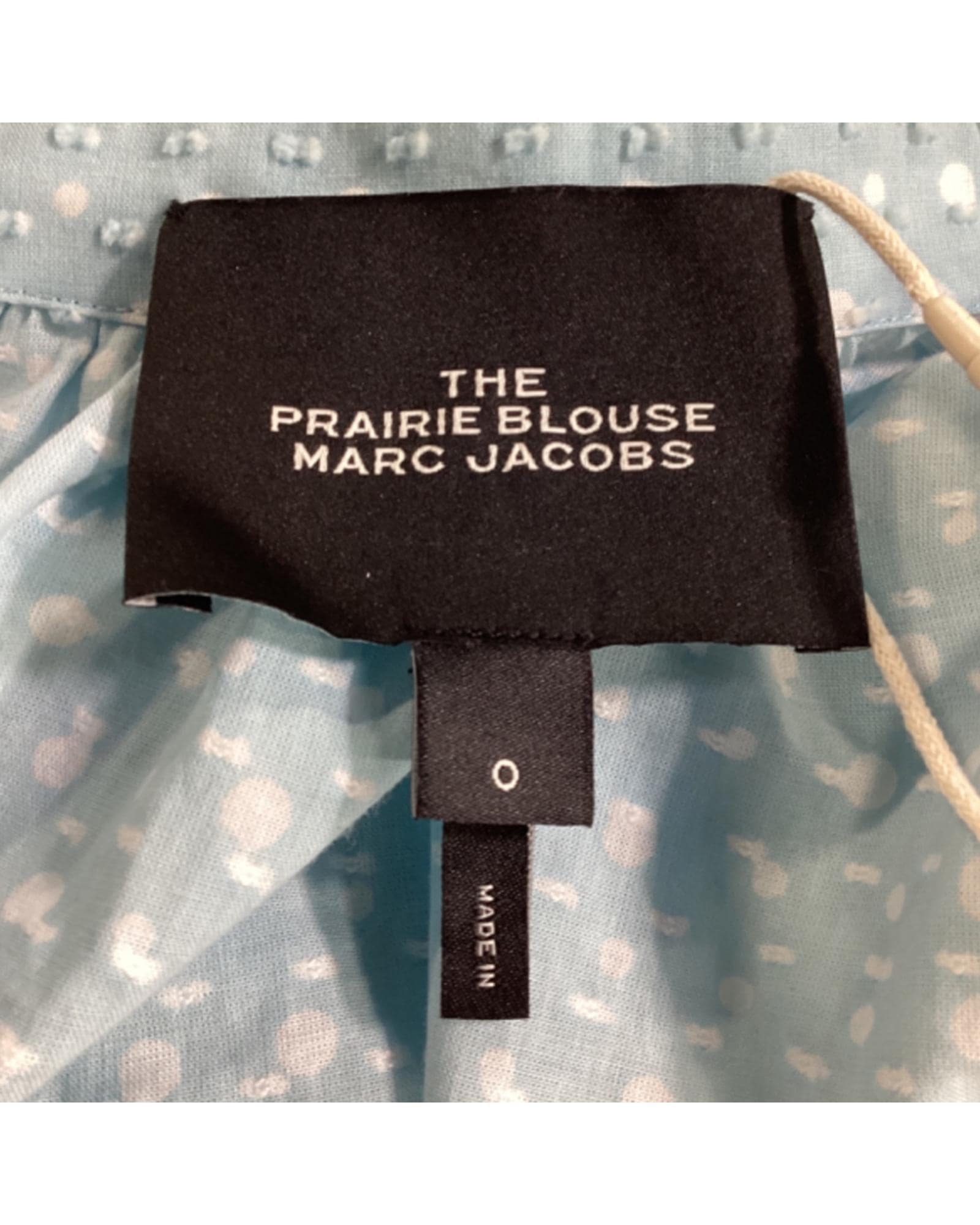 Marc Jacobs Preloved Polka Dot High Neck Blouse Wo - Blue | Light Blue image 10