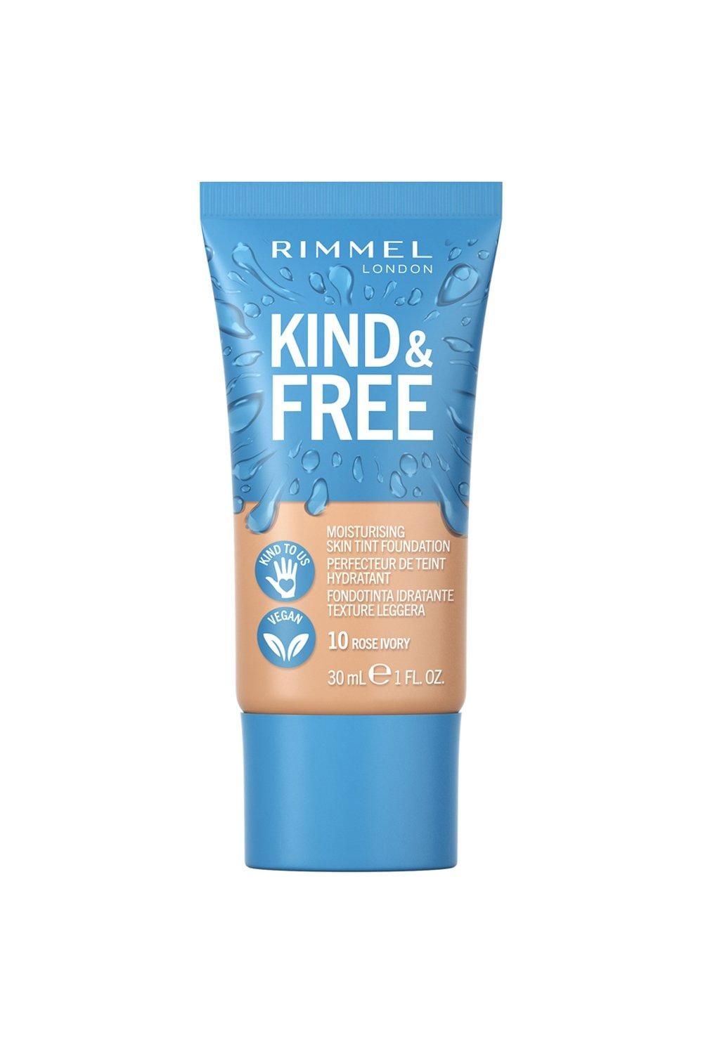 Rimmel London Kind & Free Moisturizing Skin Tint Foundation 10 Rose Ivory image 1