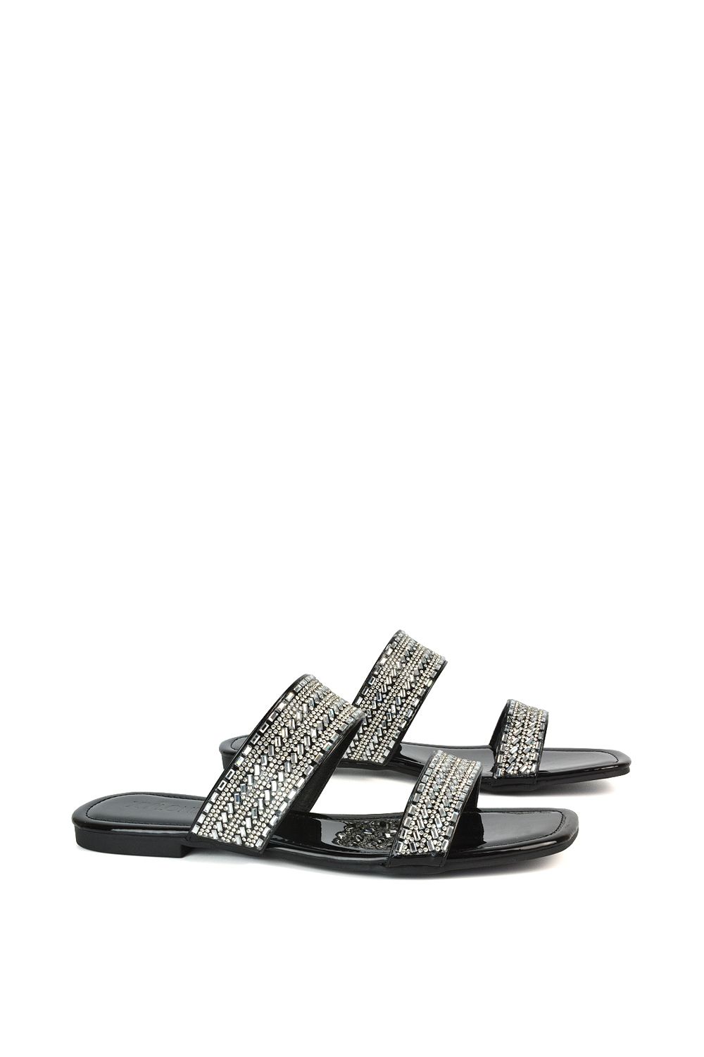 XY London 'Lucy' Slip On Flat Cork Slider Mules image 3