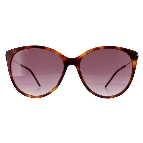 Gucci Cat Eye Havana Gold Red Gradient GG1268S
